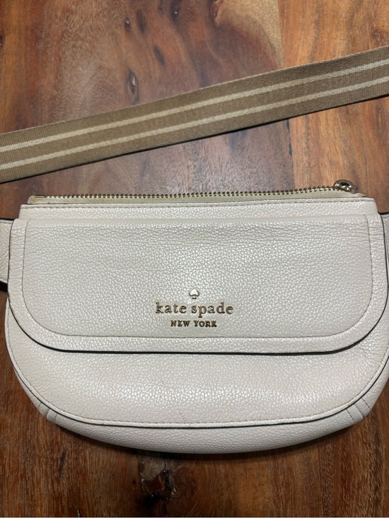 kate spade Handbags - kate spade Cream Pebbled Leather Crossbody Bag with Gold Logo